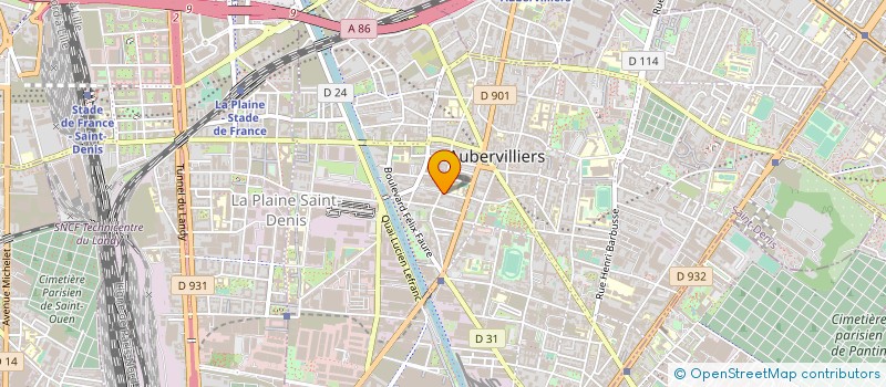 localisation de l'entreprise MONSIEUR JOLIAN DAVID à AUBERVILLIERS