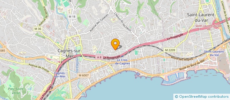 localisation de l'entreprise MONSIEUR JOLY MAXENCE à CAGNES-SUR-MER