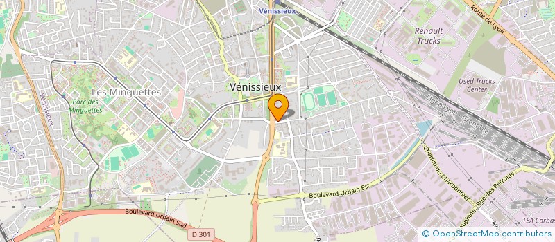 localisation de l'entreprise MONSIEUR JOMY DESFONTAINES  VENISSIEUX