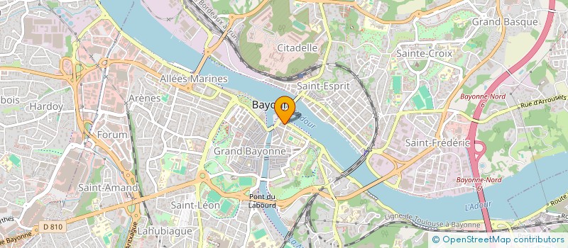 localisation de l'entreprise MONSIEUR JON BOUTIN à BAYONNE