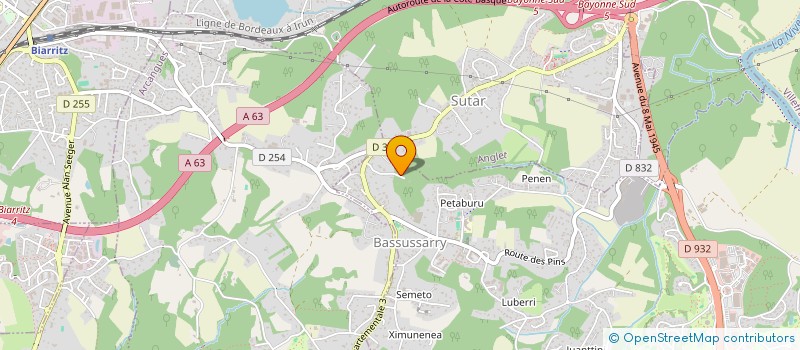 localisation de l'entreprise MONSIEUR JON ETCHELECOU  BASSUSSARRY