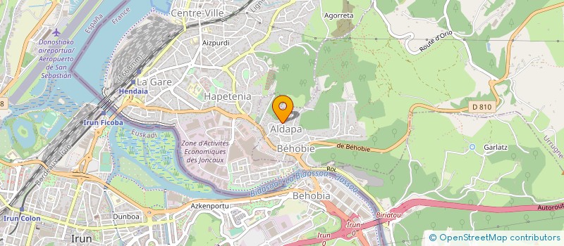 localisation de l'entreprise MONSIEUR JON TOLOSA  URRUGNE