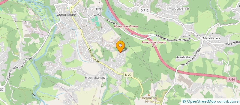 localisation de l'entreprise MONSIEUR JON UHALDE  SAINT-PIERRE-D'IRUBE