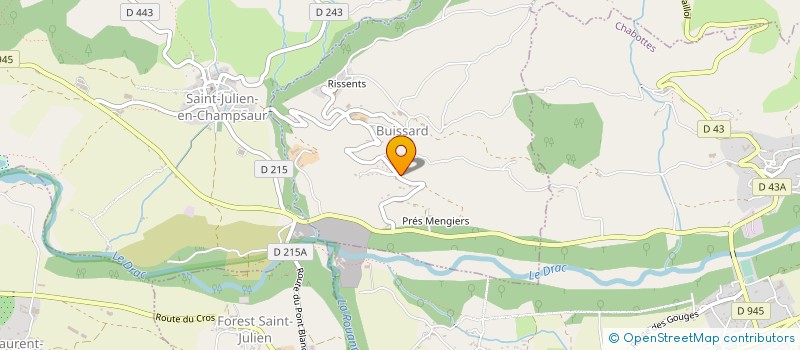 localisation de l'entreprise MONSIEUR JONAS BERTOLDO  BUISSARD