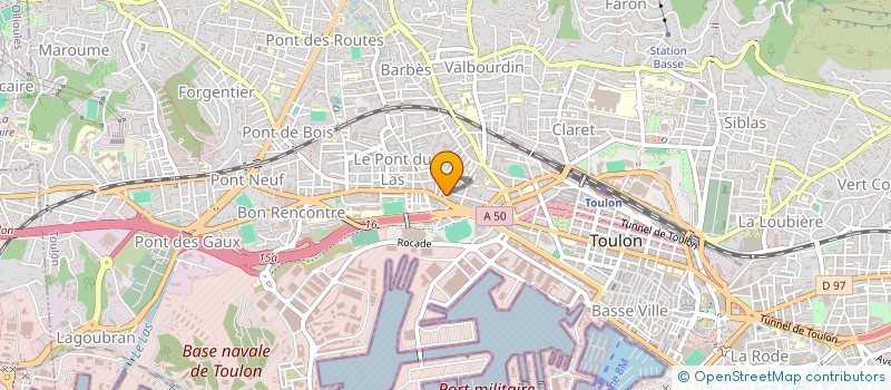 localisation de l'entreprise MONSIEUR JONAS BRUNEL  TOULON