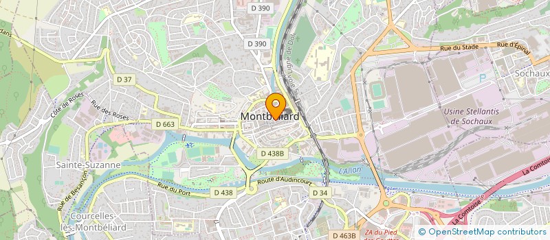 localisation de l'entreprise MONSIEUR JONAS DELABORDE à MONTBELIARD