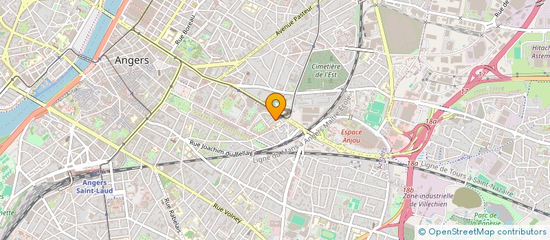localisation de l'entreprise MONSIEUR JONAS FOURNIER à ANGERS
