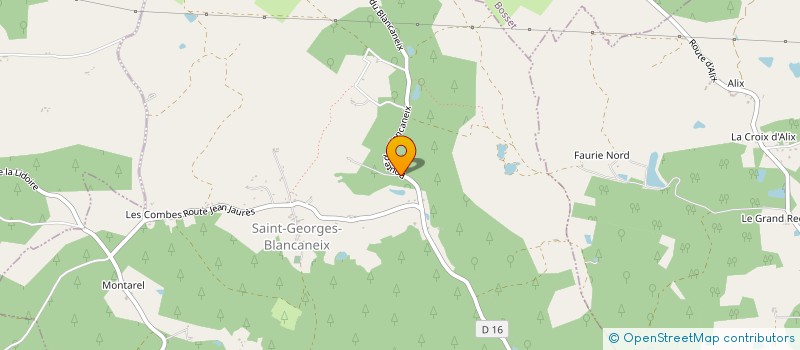 localisation de l'entreprise MONSIEUR JONAS GASPARD  SAINT-GEORGES-BLANCANEIX