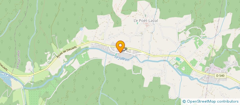 localisation de l'entreprise MONSIEUR JONAS GIANNESINI  LE POET-LAVAL