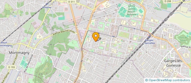 localisation de l'entreprise MONSIEUR JONAS LOZANQUIEZ  SARCELLES