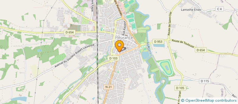 localisation de l'entreprise MONSIEUR JONAS MARVEAUX  FLEURANCE