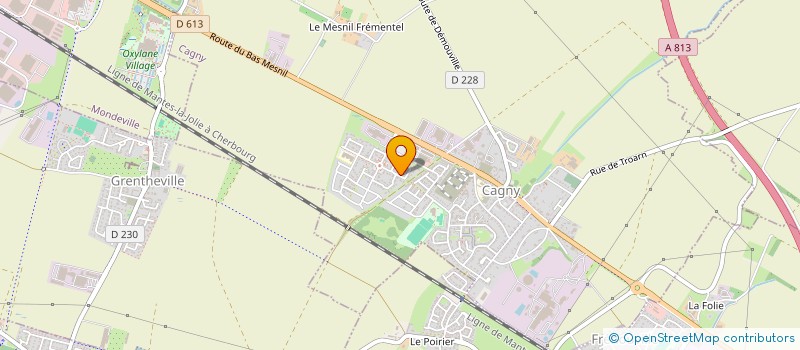 localisation de l'entreprise MONSIEUR JONAS MORIN  CAGNY