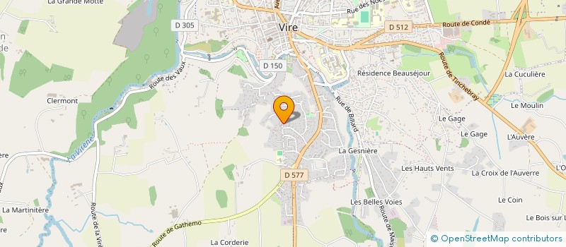 localisation de l'entreprise MONSIEUR JONAS PACILLY  VIRE-NORMANDIE