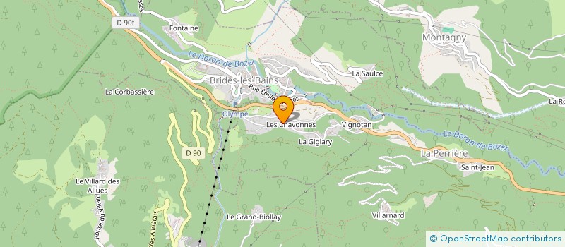 localisation de l'entreprise MONSIEUR JONAS RENAUDIN à COURCHEVEL