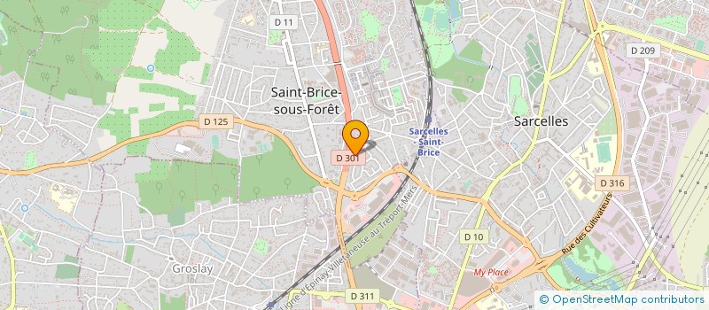 localisation de l'entreprise MONSIEUR JONAS SMADJA  SAINT-BRICE-SOUS-FORET