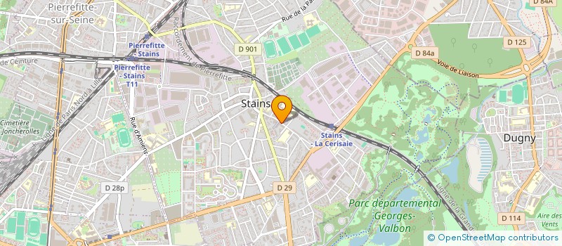 localisation de l'entreprise MONSIEUR JONASSE KADIMA  STAINS