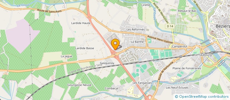 localisation de l'entreprise MONSIEUR JONATAN FERNANDEZ  BEZIERS