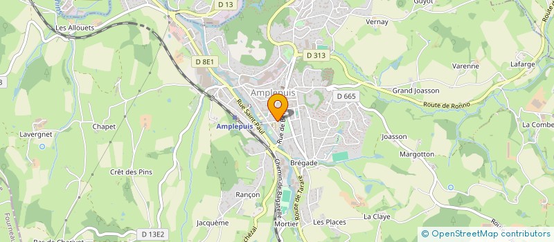 localisation de l'entreprise MONSIEUR JONATAN VALENTIN  AMPLEPUIS