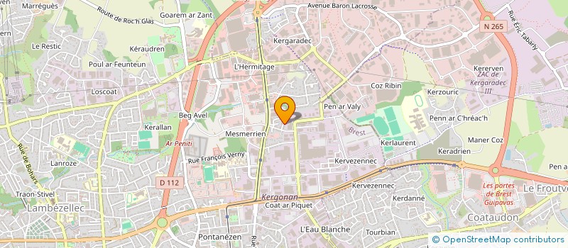 localisation de l'entreprise MONSIEUR JONATHAN ABGRALL à BREST