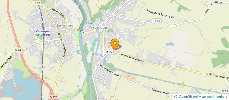 localisation de l'entreprise MONSIEUR JONATHAN AGUILERA à VENERQUE