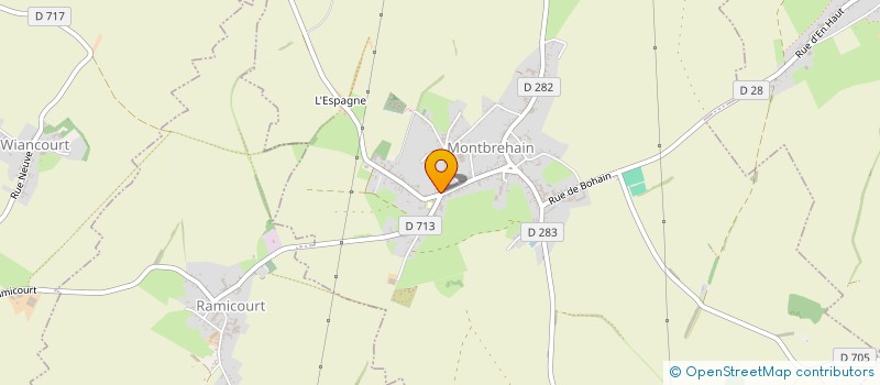 localisation de l'entreprise MONSIEUR JONATHAN AMARANTHE  MONTBREHAIN