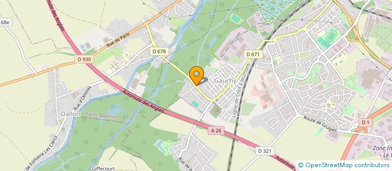 localisation de l'entreprise MONSIEUR JONATHAN AMARE à GAUCHY