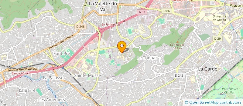 localisation de l'entreprise MONSIEUR JONATHAN ANDRES  LA VALETTE-DU-VAR