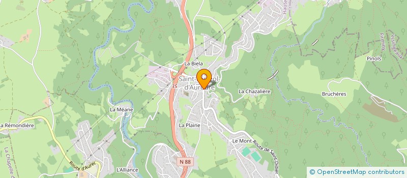 localisation de l'entreprise MONSIEUR JONATHAN ARNAUD  SAINT-FERREOL-D'AUROURE