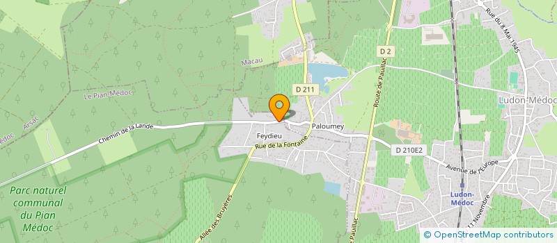 localisation de l'entreprise MONSIEUR JONATHAN AZZI  LE PIAN-MEDOC