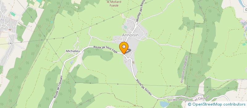 localisation de l'entreprise MONSIEUR JONATHAN BADET  ANNOISIN-CHATELANS