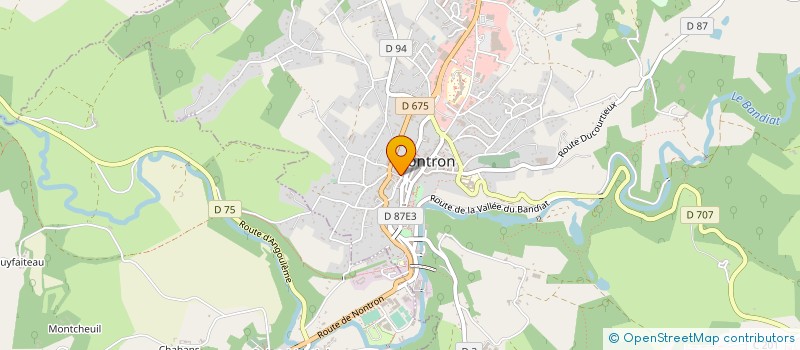 localisation de l'entreprise MONSIEUR JONATHAN BALE  NONTRON