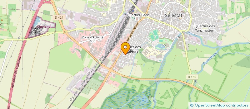 localisation de l'entreprise MONSIEUR JONATHAN BALLINGER  SELESTAT