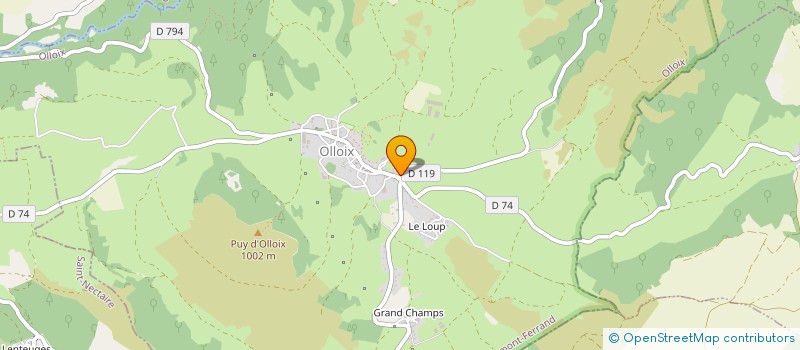 localisation de l'entreprise MONSIEUR JONATHAN BAPTISSARD  OLLOIX