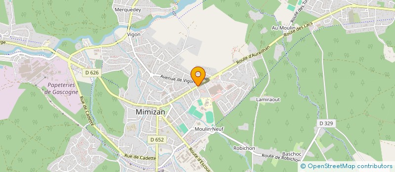localisation de l'entreprise MONSIEUR JONATHAN BAQUET à MIMIZAN