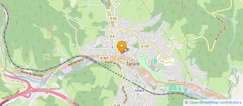 localisation de l'entreprise MONSIEUR JONATHAN BARAT  TARARE