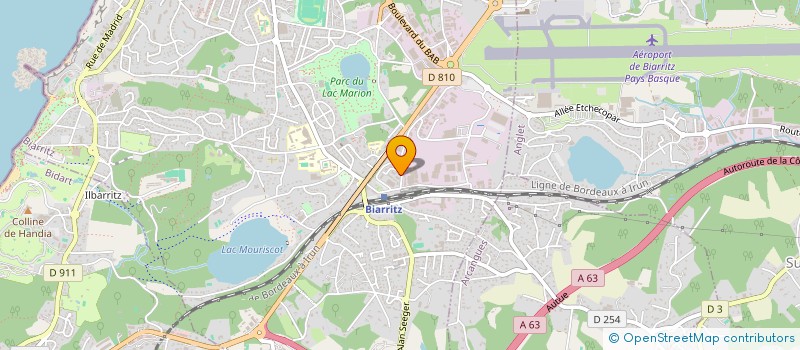 localisation de l'entreprise MONSIEUR JONATHAN BATUT à BIARRITZ