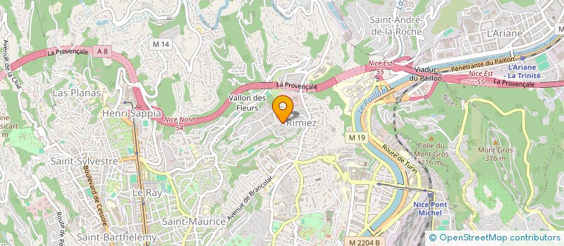 localisation de l'entreprise MONSIEUR JONATHAN BAUDERON  NICE