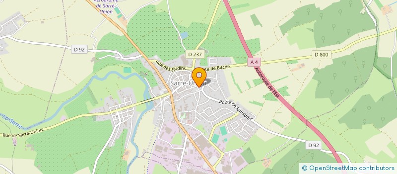 localisation de l'entreprise MONSIEUR JONATHAN BAUER  SARRE-UNION