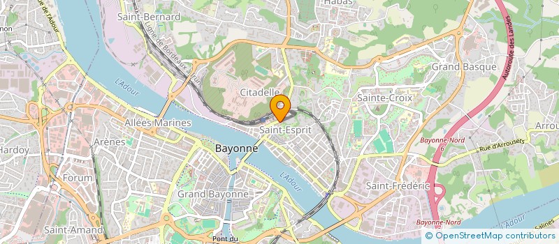 localisation de l'entreprise MONSIEUR JONATHAN BEAUGUITTE  BAYONNE