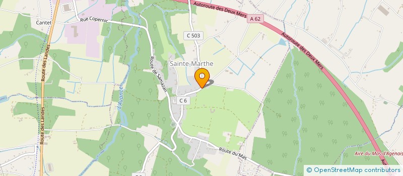 localisation de l'entreprise MONSIEUR JONATHAN BEAUPUY  SAINTE-MARTHE