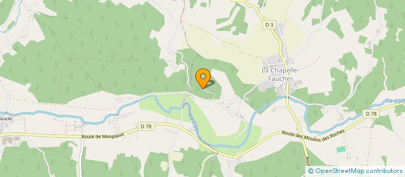 localisation de l'entreprise MONSIEUR JONATHAN BEAUVAIS GOBEIL  LA CHAPELLE-FAUCHER