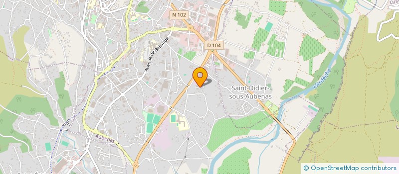 localisation de l'entreprise MONSIEUR JONATHAN BECHDOLFF  AUBENAS