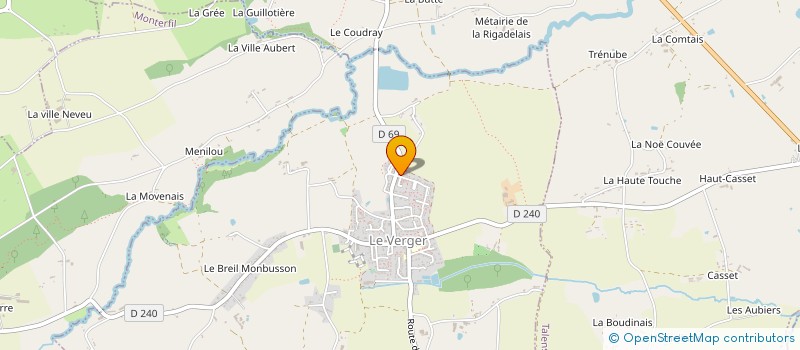 localisation de l'entreprise MONSIEUR JONATHAN BECK  LE VERGER