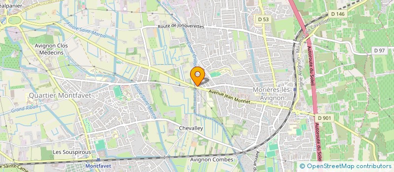 localisation de l'entreprise MONSIEUR JONATHAN BECKER  MORIERES-LES-AVIGNON