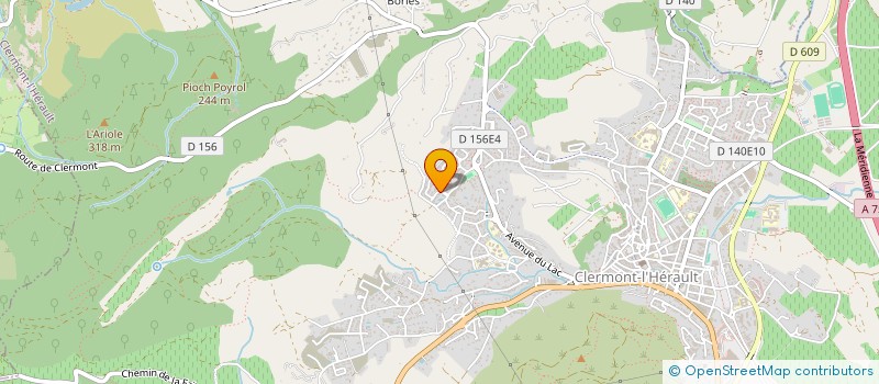 localisation de l'entreprise MONSIEUR JONATHAN BELARDINELLI  CLERMONT-L'HERAULT