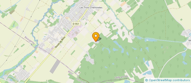 localisation de l'entreprise MONSIEUR JONATHAN BELLENOUE à LAILLY EN VAL