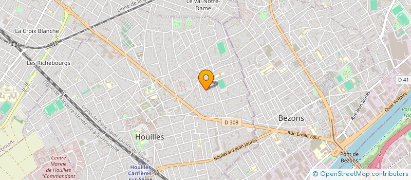 localisation de l'entreprise MONSIEUR JONATHAN BELLIN-ROBERT  HOUILLES