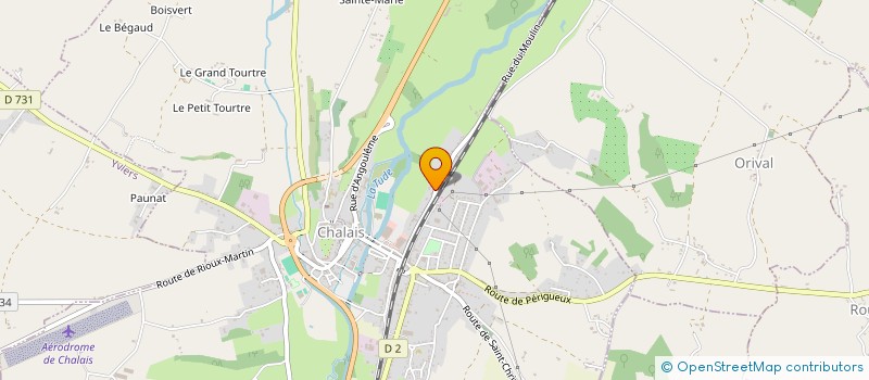 localisation de l'entreprise MONSIEUR JONATHAN BELLONIE à CHALAIS