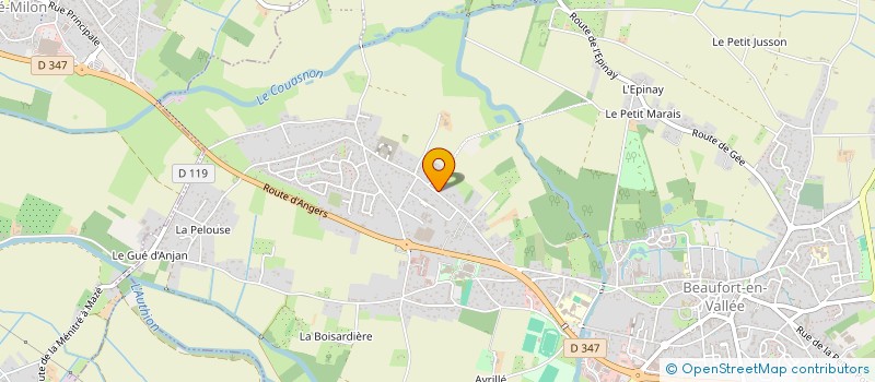 localisation de l'entreprise MONSIEUR JONATHAN BELOUIN  BEAUFORT-EN-ANJOU