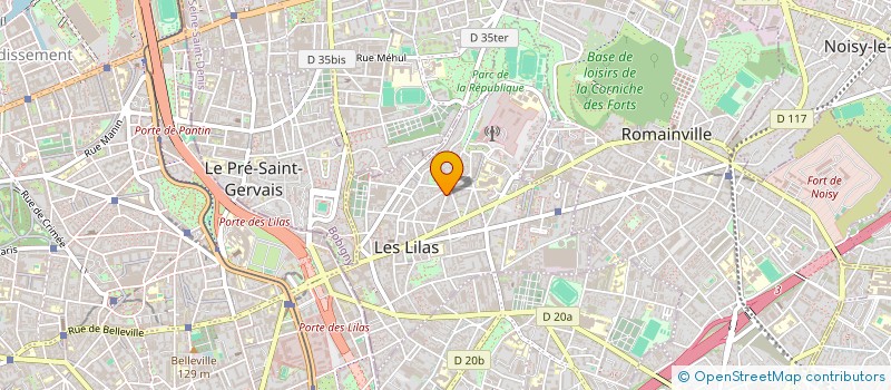 localisation de l'entreprise MONSIEUR JONATHAN BENAIS  LES LILAS